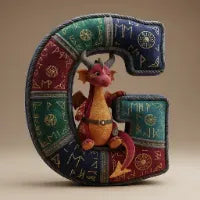 Mythical Initial Pillow Personalized Gifts