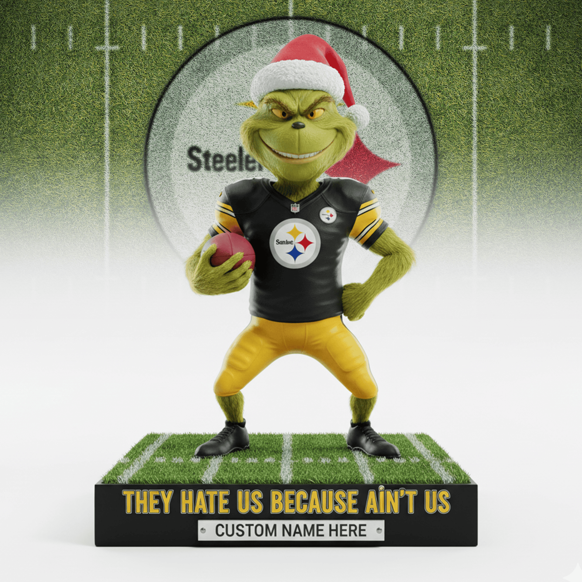 The Grinch x NFL teams – Christmas Acrylic Art Block