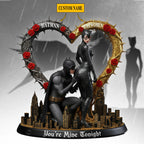 BTM Personalized Dark Night Valentine - Custom Shaped Acrylic Block