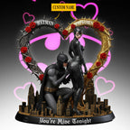 BTM Personalized Dark Night Valentine - Custom Shaped Acrylic Block
