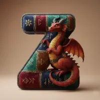 Mythical Initial Pillow Personalized Gifts