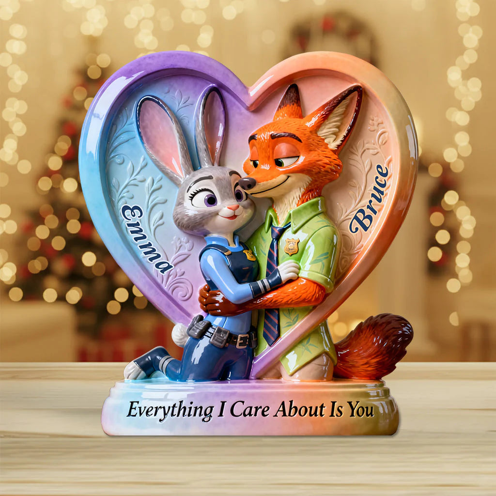 Everything I Care About Is You - Personalized Mouse Custom Shaped Acrylic Plaque