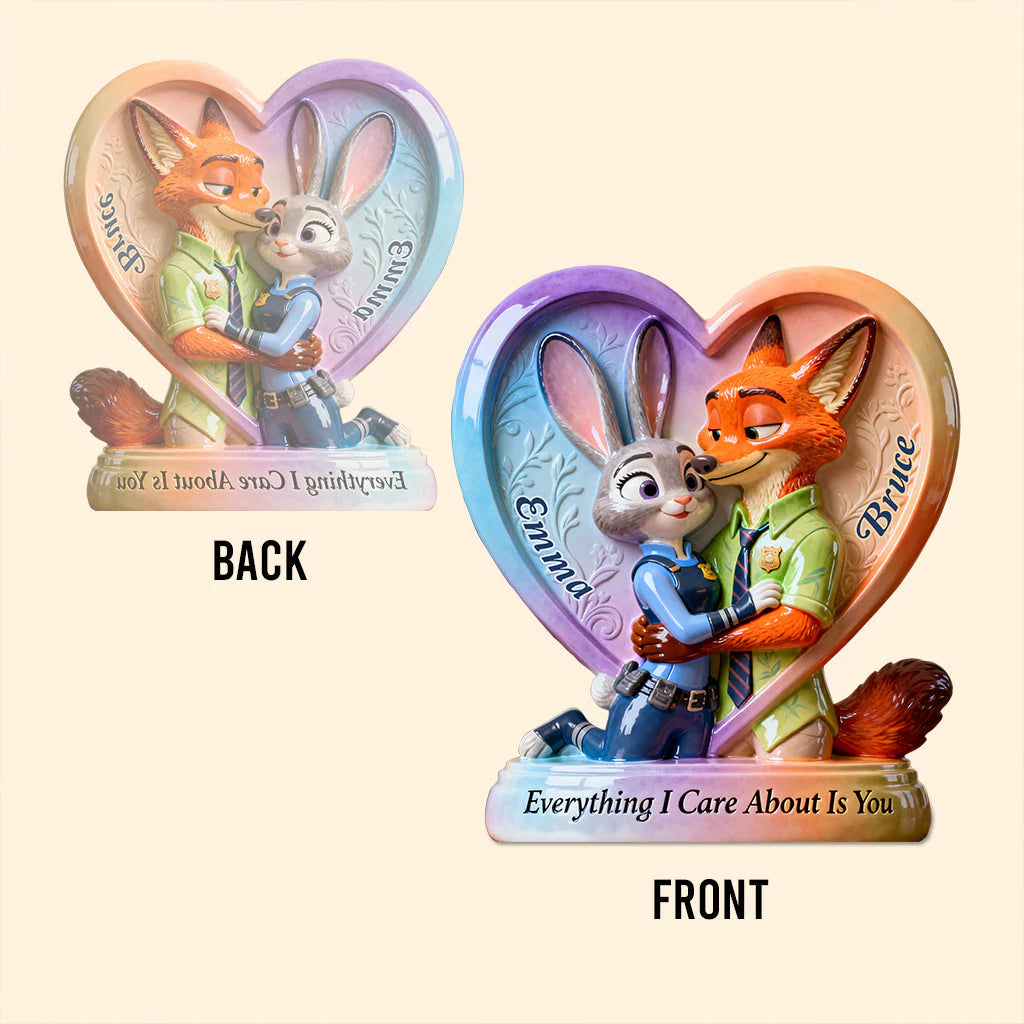 Everything I Care About Is You - Personalized Mouse Custom Shaped Acrylic Plaque