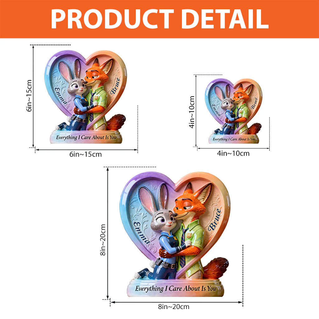 Everything I Care About Is You - Personalized Mouse Custom Shaped Acrylic Plaque