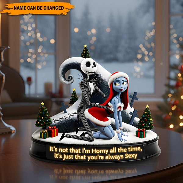 Naughty Holiday Love – Personalized Funny Couple Plaque