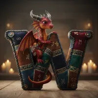Mythical Initial Pillow Personalized Gifts