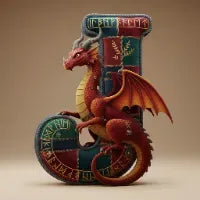 Mythical Initial Pillow Personalized Gifts