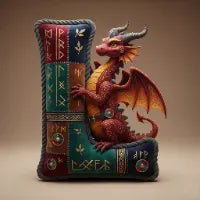 Mythical Initial Pillow Personalized Gifts