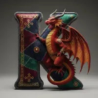 Mythical Initial Pillow Personalized Gifts
