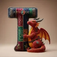 Mythical Initial Pillow Personalized Gifts