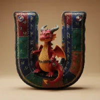 Mythical Initial Pillow Personalized Gifts