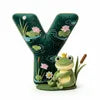 Adorable Frog Initial Pillow - Personalized Gift For Frog Lovers