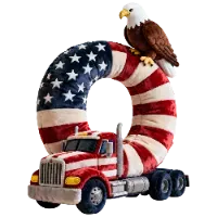 Alphabet Trucker Pillow Personalized Gifts For Trucker Lovers