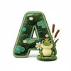 Adorable Frog Initial Pillow - Personalized Gift For Frog Lovers