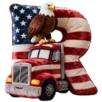 Alphabet Trucker Pillow Personalized Gifts For Trucker Lovers