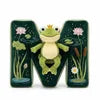 Adorable Frog Initial Pillow - Personalized Gift For Frog Lovers