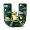 Adorable Frog Initial Pillow - Personalized Gift For Frog Lovers