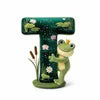 Adorable Frog Initial Pillow - Personalized Gift For Frog Lovers