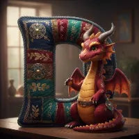 Mythical Initial Pillow Personalized Gifts