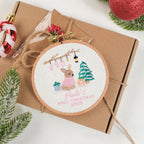 Baby’s First Christmas Ornament – Personalized Embroidered Keepsake